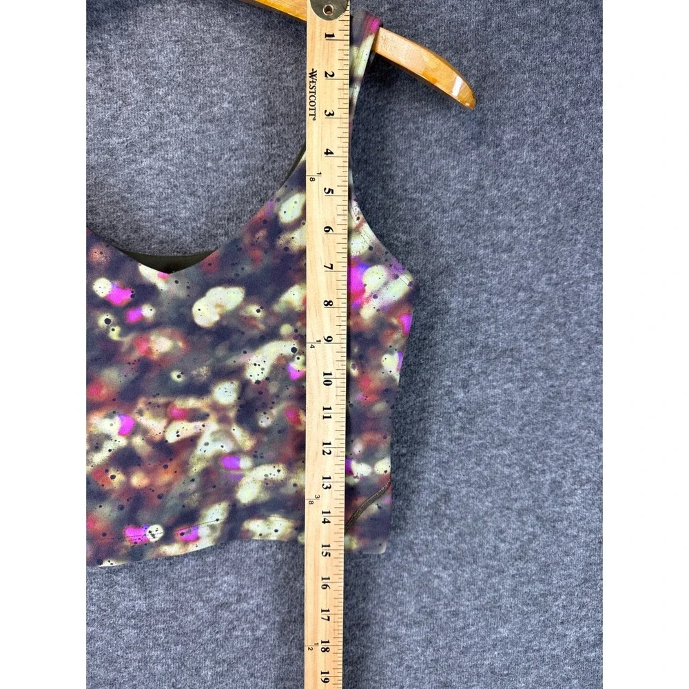 Lululemon Align Tank Top Size 8 Abstract Galaxy Print Pink Olive Green Nulu Yoga